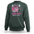 Pink Breast Cancer Halloween Sweatshirt Boo Scare Away Pink Ribbon Witch - Wonder Print Shop