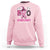 Pink Breast Cancer Halloween Sweatshirt Boo Scare Away Pink Ribbon Witch - Wonder Print Shop