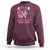 Pink Breast Cancer Halloween Sweatshirt Boo Scare Away Pink Ribbon Witch - Wonder Print Shop