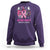 Pink Breast Cancer Halloween Sweatshirt Boo Scare Away Pink Ribbon Witch - Wonder Print Shop