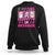 Breast Cancer Halloween Sweatshirt In October We Wear Pink Horror Character - Wonder Print Shop