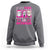 Breast Cancer Halloween Sweatshirt In October We Wear Pink Horror Character - Wonder Print Shop