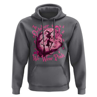 Breast Cancer Halloween Hoodie In October We Wear Pink Witch - Wonder Print Shop