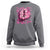 Breast Cancer Halloween Sweatshirt In October We Wear Pink Witch - Wonder Print Shop