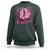 Breast Cancer Halloween Sweatshirt In October We Wear Pink Witch - Wonder Print Shop