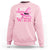 Breast Cancer Halloween Sweatshirt Cancer Picked The Wrong Witch - Wonder Print Shop