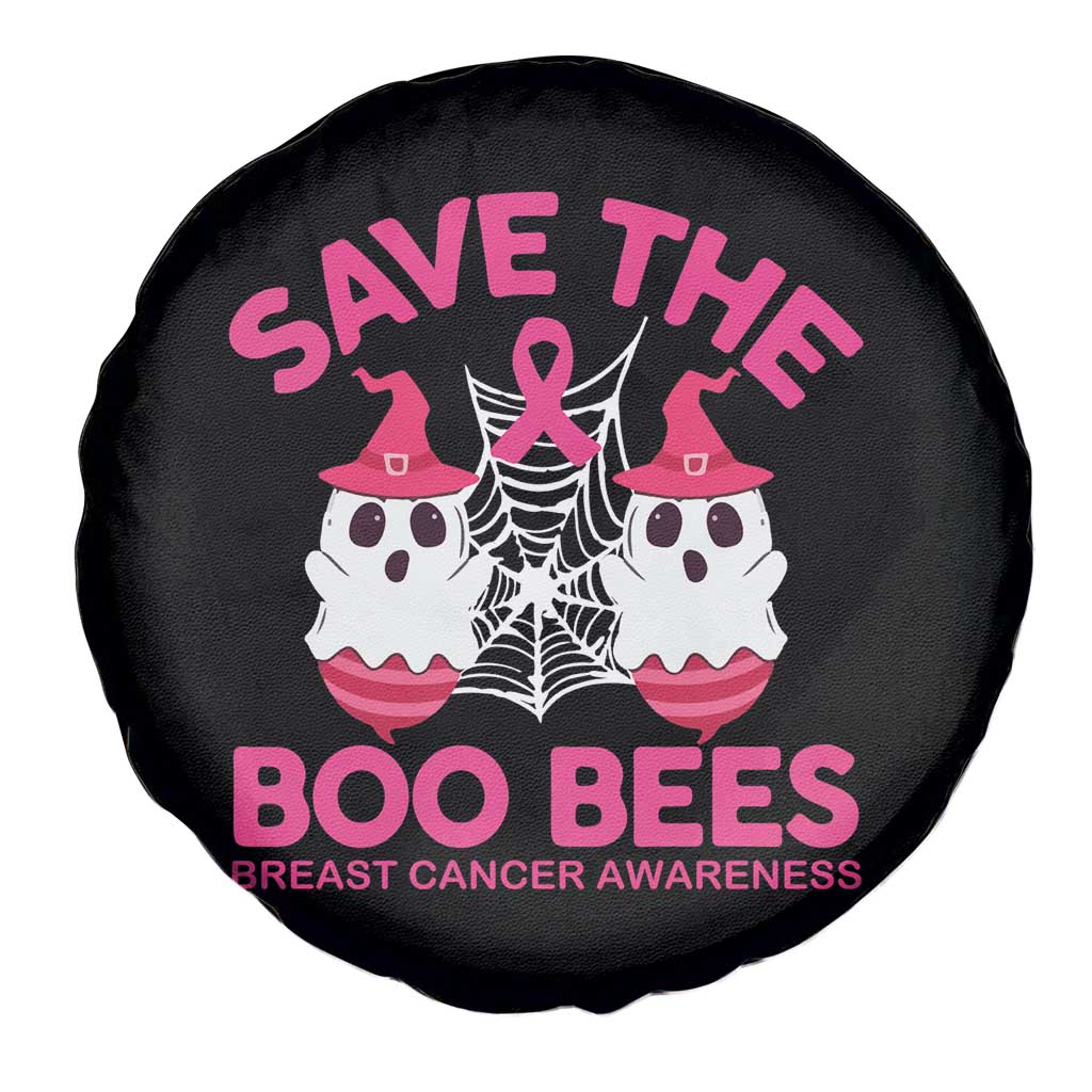 Breast Cancer Halloween Spare Tire Cover Save The Boo Bees
