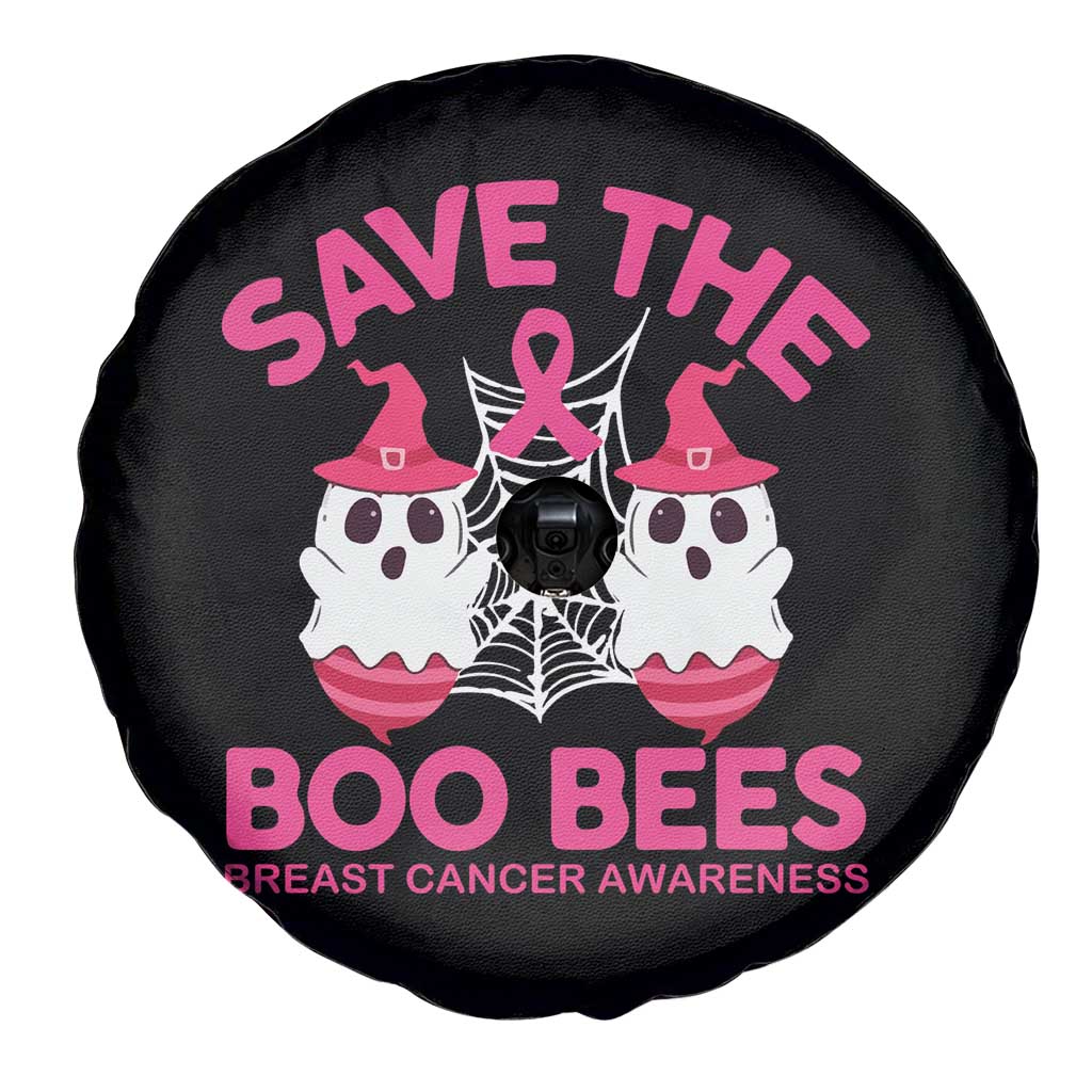 Breast Cancer Halloween Spare Tire Cover Save The Boo Bees