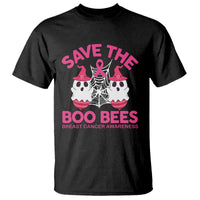 Breast Cancer Halloween T Shirt Save The Boo Bees - Wonder Print Shop
