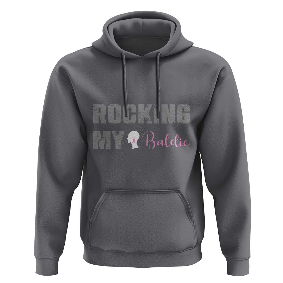 Breast Cancer Chemotherapy Hoodie Rocking My Baldie Slay Bald Lady