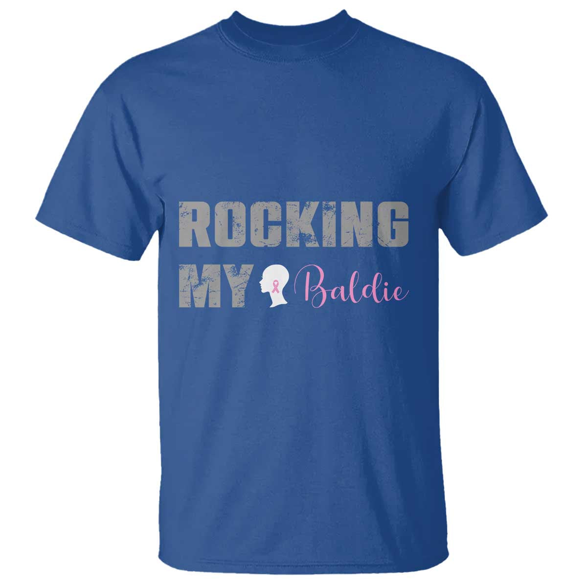 Breast Cancer Chemotherapy T Shirt Rocking My Baldie Slay Bald Lady - Wonder Print Shop