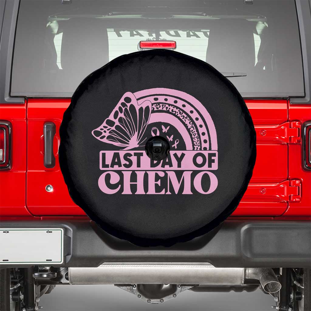 Breast Cancer Chemotherapy Spare Tire Cover Last Day Of Chemo Pink Ribbon