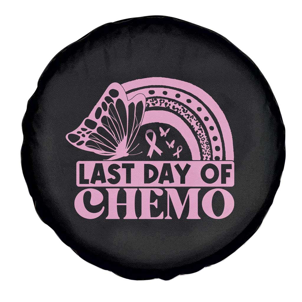 Breast Cancer Chemotherapy Spare Tire Cover Last Day Of Chemo Pink Ribbon