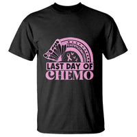 Breast Cancer Chemotherapy T Shirt Last Day Of Chemo Pink Ribbon - Wonder Print Shop