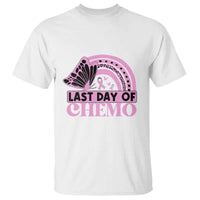 Breast Cancer Chemotherapy T Shirt Last Day Of Chemo Pink Ribbon - Wonder Print Shop