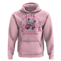 Breast Cancer Childless Cat Lady Hoodie In October We Wear Pink - Wonder Print Shop