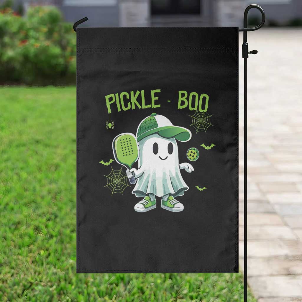 Halloween Pickleball Garden Flag Pickle Boo Cute Ghost - Wonder Print Shop