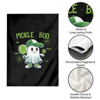 Halloween Pickleball Garden Flag Pickle Boo Cute Ghost - Wonder Print Shop