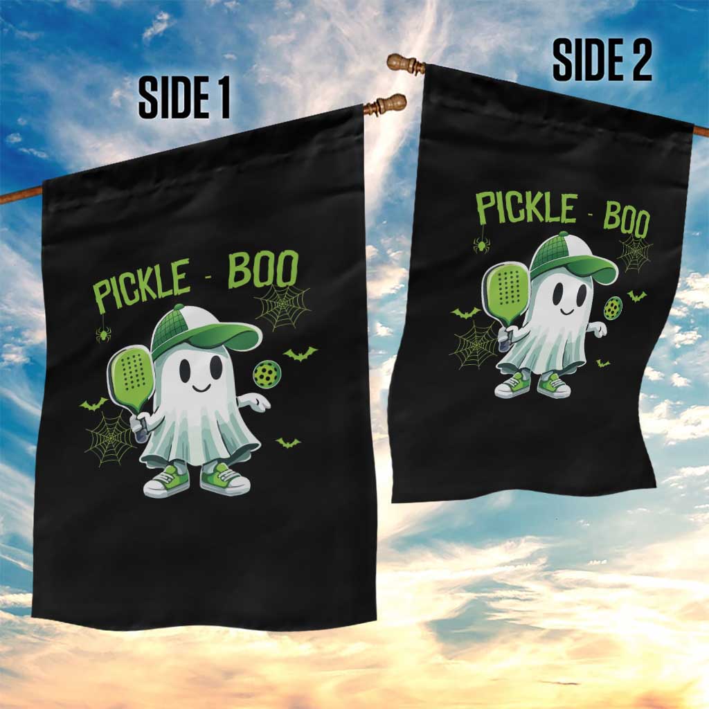 Halloween Pickleball Garden Flag Pickle Boo Cute Ghost - Wonder Print Shop