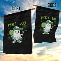 Halloween Pickleball Garden Flag Pickle Boo Cute Ghost - Wonder Print Shop