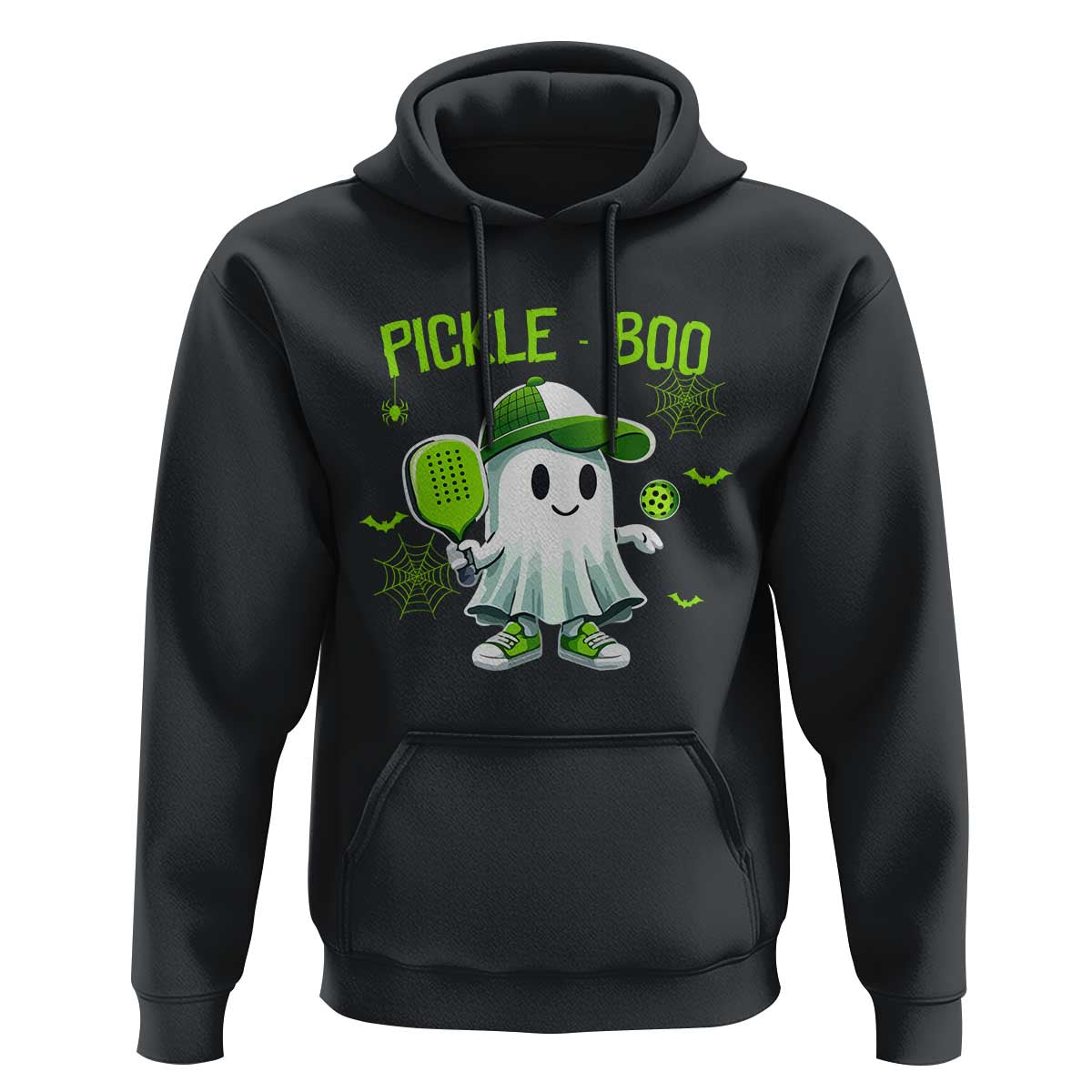 Halloween Pickleball Hoodie Pickle Boo Cute Ghost