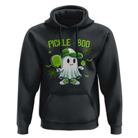 Halloween Pickleball Hoodie Pickle Boo Cute Ghost