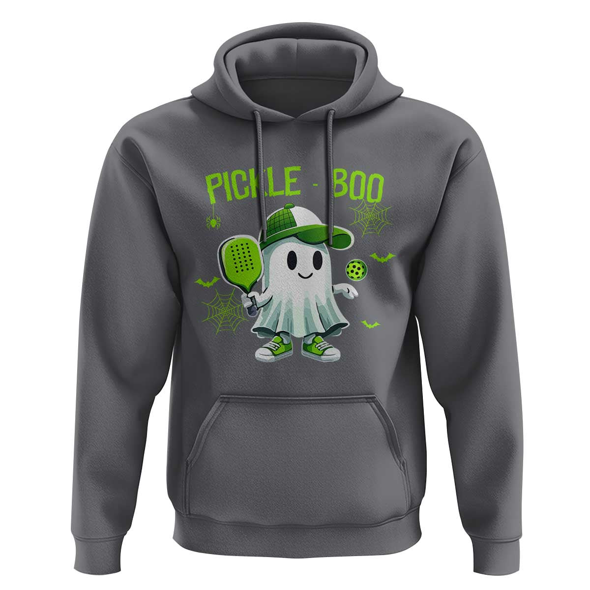 Halloween Pickleball Hoodie Pickle Boo Cute Ghost