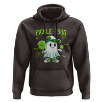 Halloween Pickleball Hoodie Pickle Boo Cute Ghost