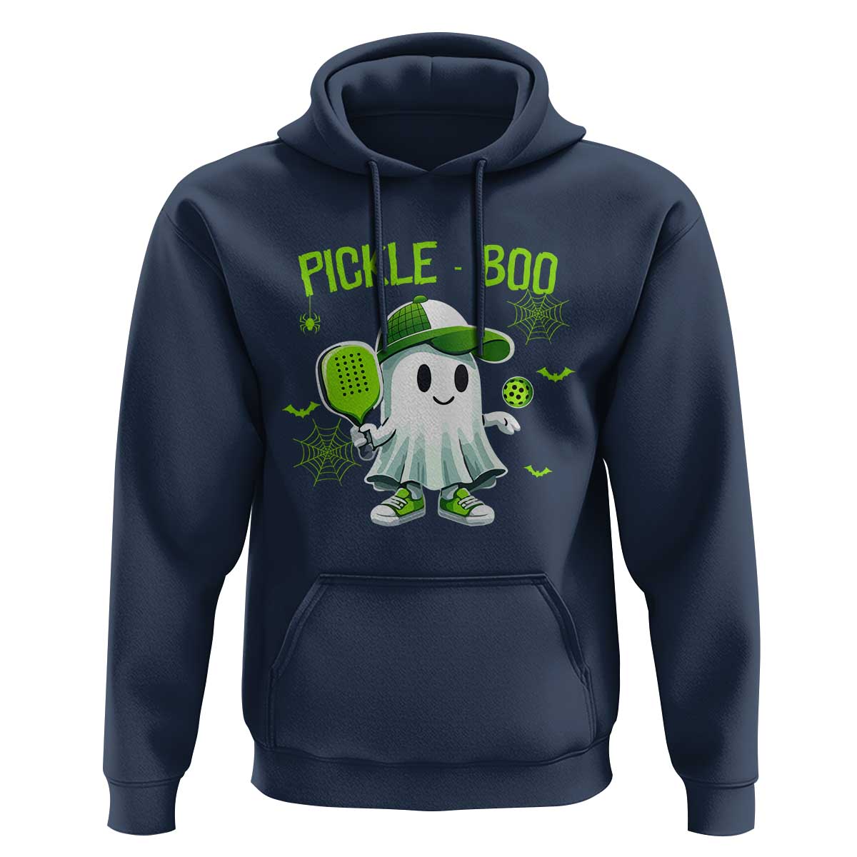 Halloween Pickleball Hoodie Pickle Boo Cute Ghost