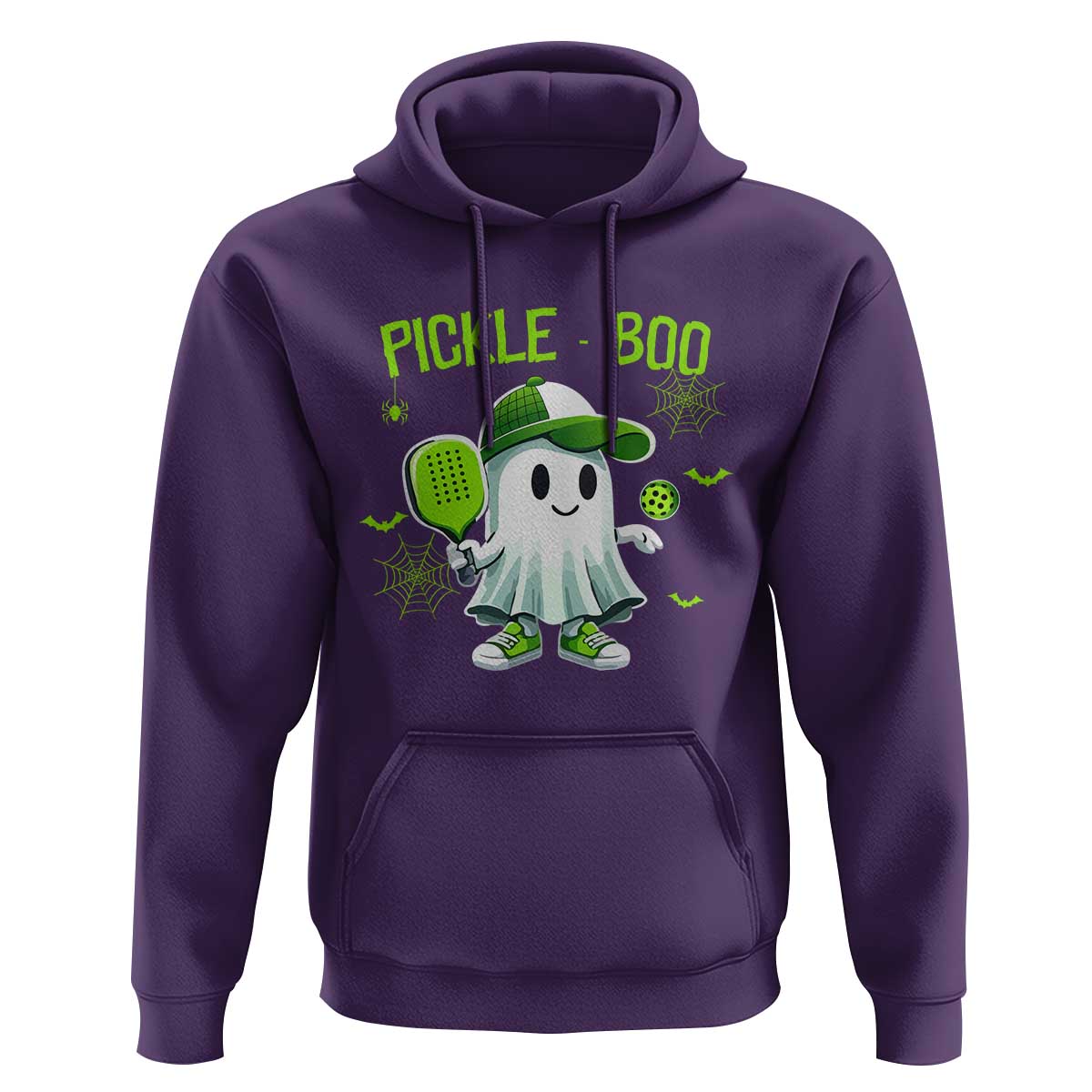 Halloween Pickleball Hoodie Pickle Boo Cute Ghost