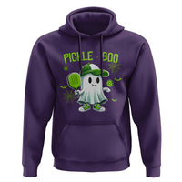 Halloween Pickleball Hoodie Pickle Boo Cute Ghost