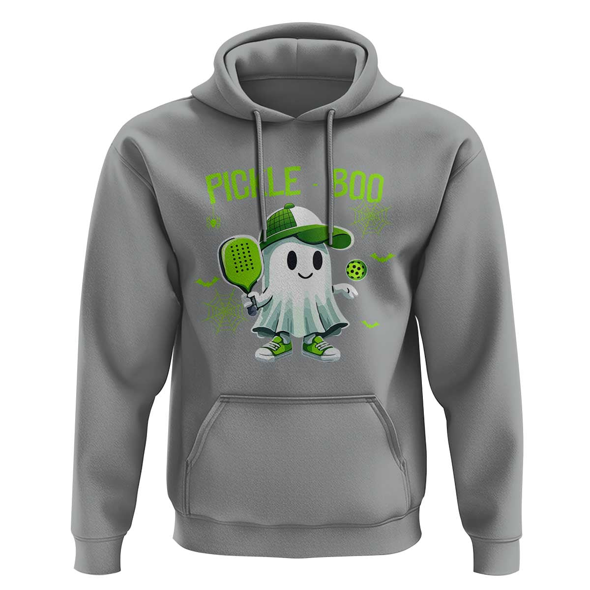 Halloween Pickleball Hoodie Pickle Boo Cute Ghost