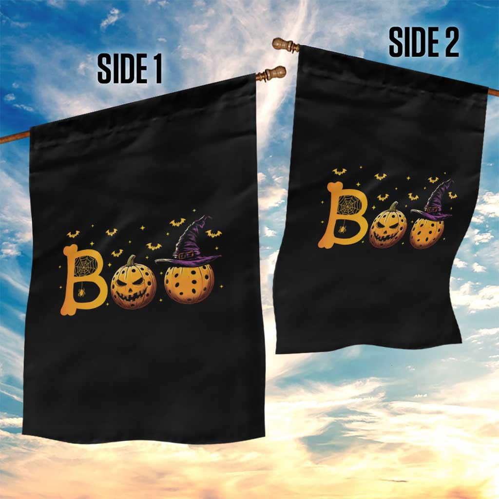 Halloween Pickleball Garden Flag Boo Pickle Ball Witch Pumpkin - Wonder Print Shop