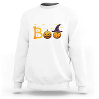 Halloween Pickleball Sweatshirt Boo Pickle Ball Witch Pumpkin - Wonder Print Shop