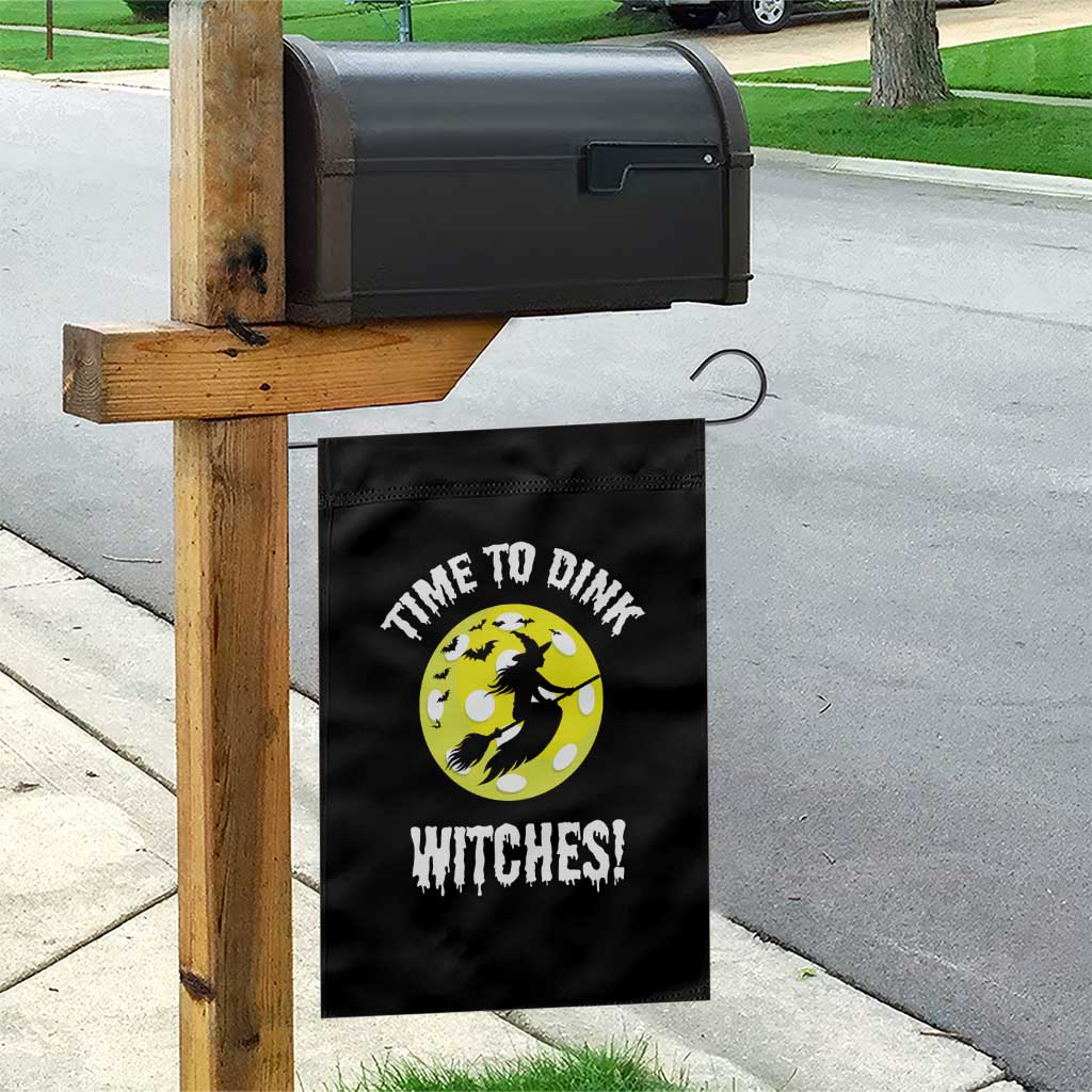 Halloween Pickleball Garden Flag Time To Dink Witches - Wonder Print Shop