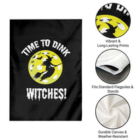 Halloween Pickleball Garden Flag Time To Dink Witches - Wonder Print Shop