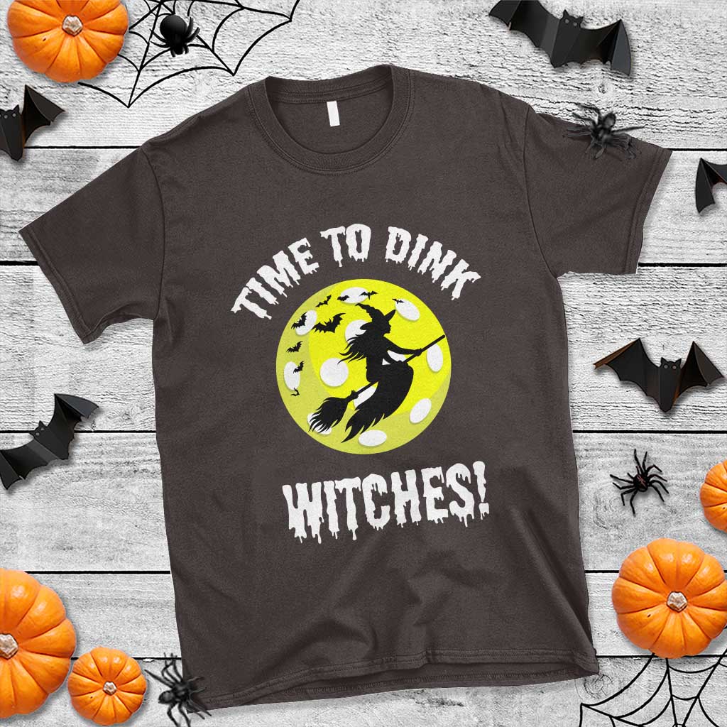 Halloween Pickleball T Shirt Time To Dink Witches - Wonder Print Shop