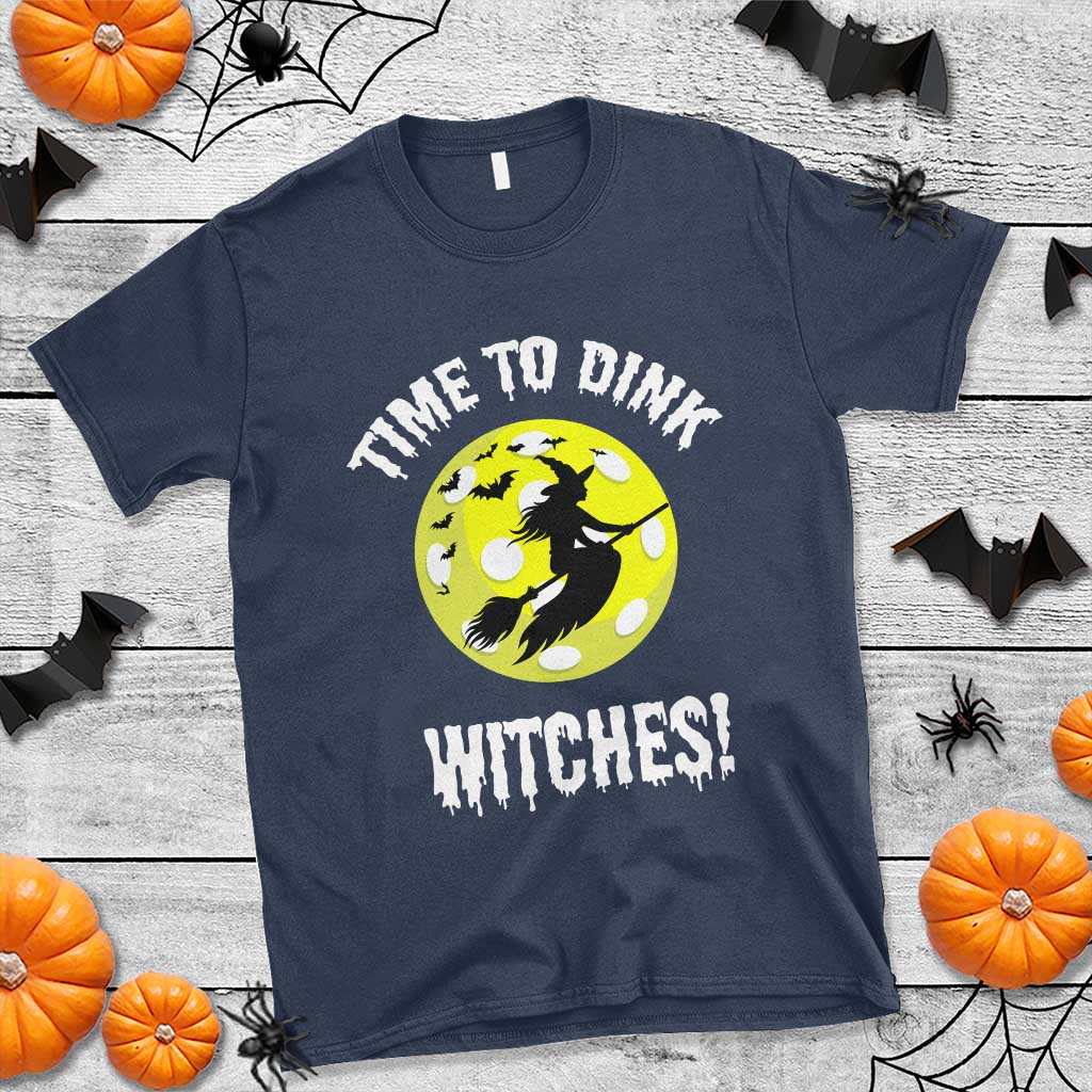 Halloween Pickleball T Shirt Time To Dink Witches - Wonder Print Shop
