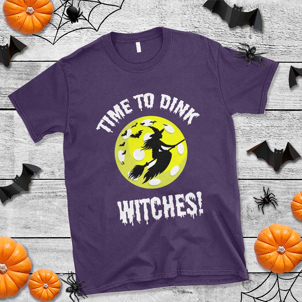 Halloween Pickleball T Shirt Time To Dink Witches - Wonder Print Shop