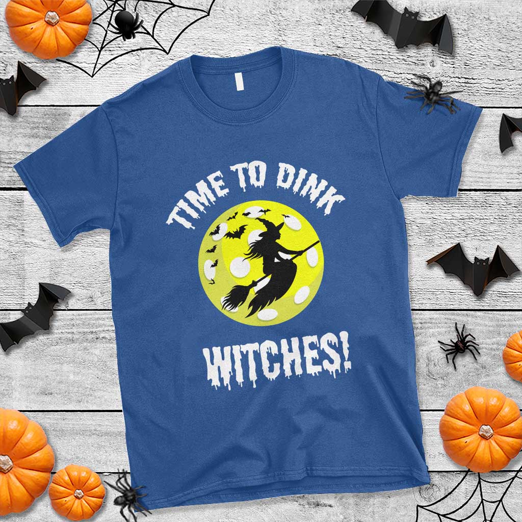 Halloween Pickleball T Shirt Time To Dink Witches - Wonder Print Shop