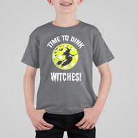 Halloween Pickleball T Shirt For Kid Time To Dink Witches - Wonder Print Shop