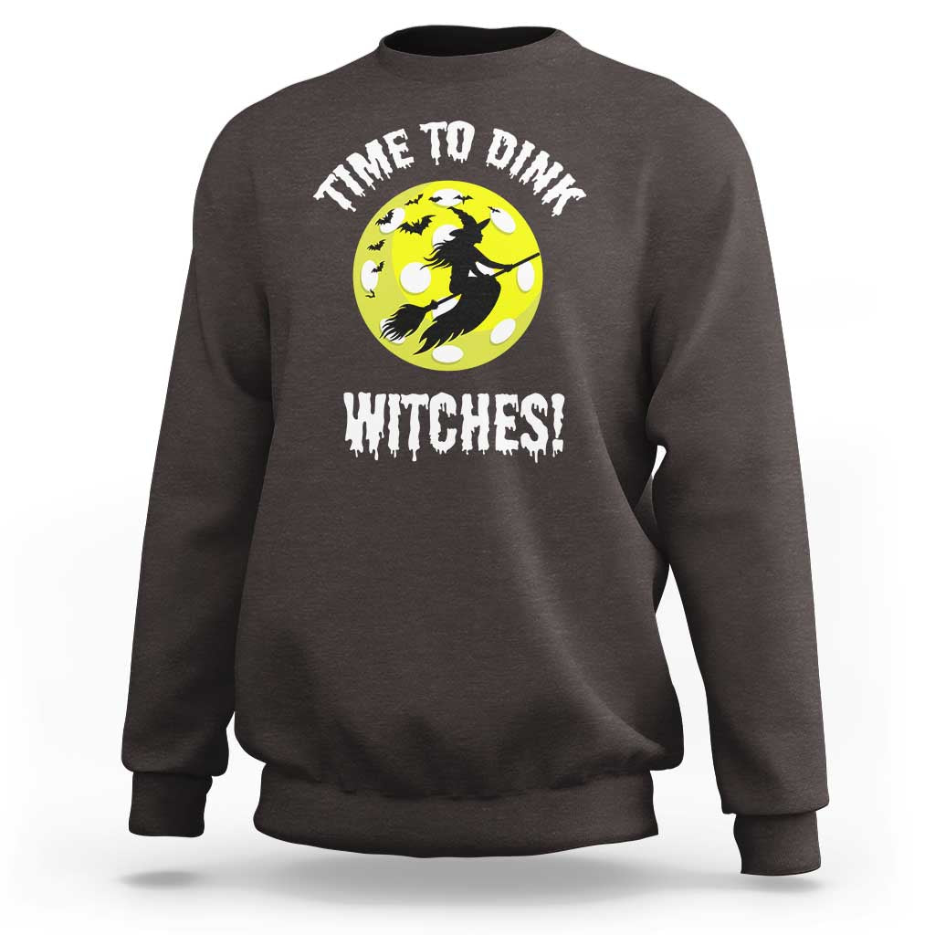 Halloween Pickleball Sweatshirt Time To Dink Witches - Wonder Print Shop