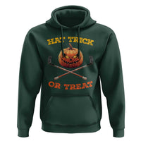 Halloween Hockey Hoodie Hat Trick Or Treat Pumpkin Player