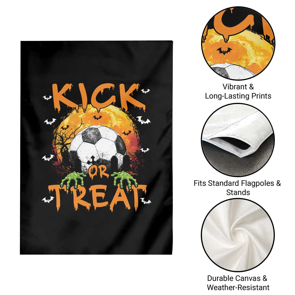 Halloween Soccer Garden Flag Kick Or Treat Spooky Season - Wonder Print Shop