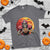 Halloween Football T Shirt Spooky Skeleton Player - Wonder Print Shop
