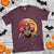 Halloween Football T Shirt Spooky Skeleton Player - Wonder Print Shop