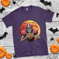 Halloween Football T Shirt Spooky Skeleton Player - Wonder Print Shop