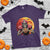 Halloween Football T Shirt Spooky Skeleton Player - Wonder Print Shop