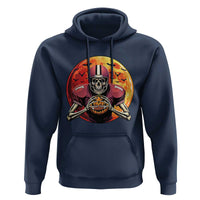Halloween Football Hoodie Spooky Skeleton Player