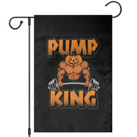 Funny Halloween Gymer Garden Flag Pump King Gym Workout Pumpkin - Wonder Print Shop